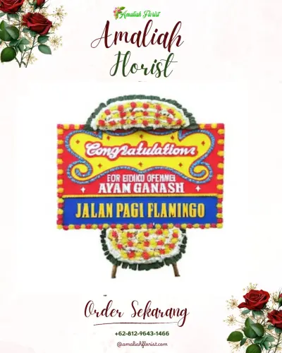 Bunga Papan Congratulation di Genteng